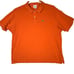 Lacoste Men's Polo Shirt 8 Orange Croc 100% Cotton Short Sleeve Collared M771