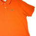 Lacoste Men's Polo Shirt 8 Orange Croc 100% Cotton Short Sleeve Collared M771