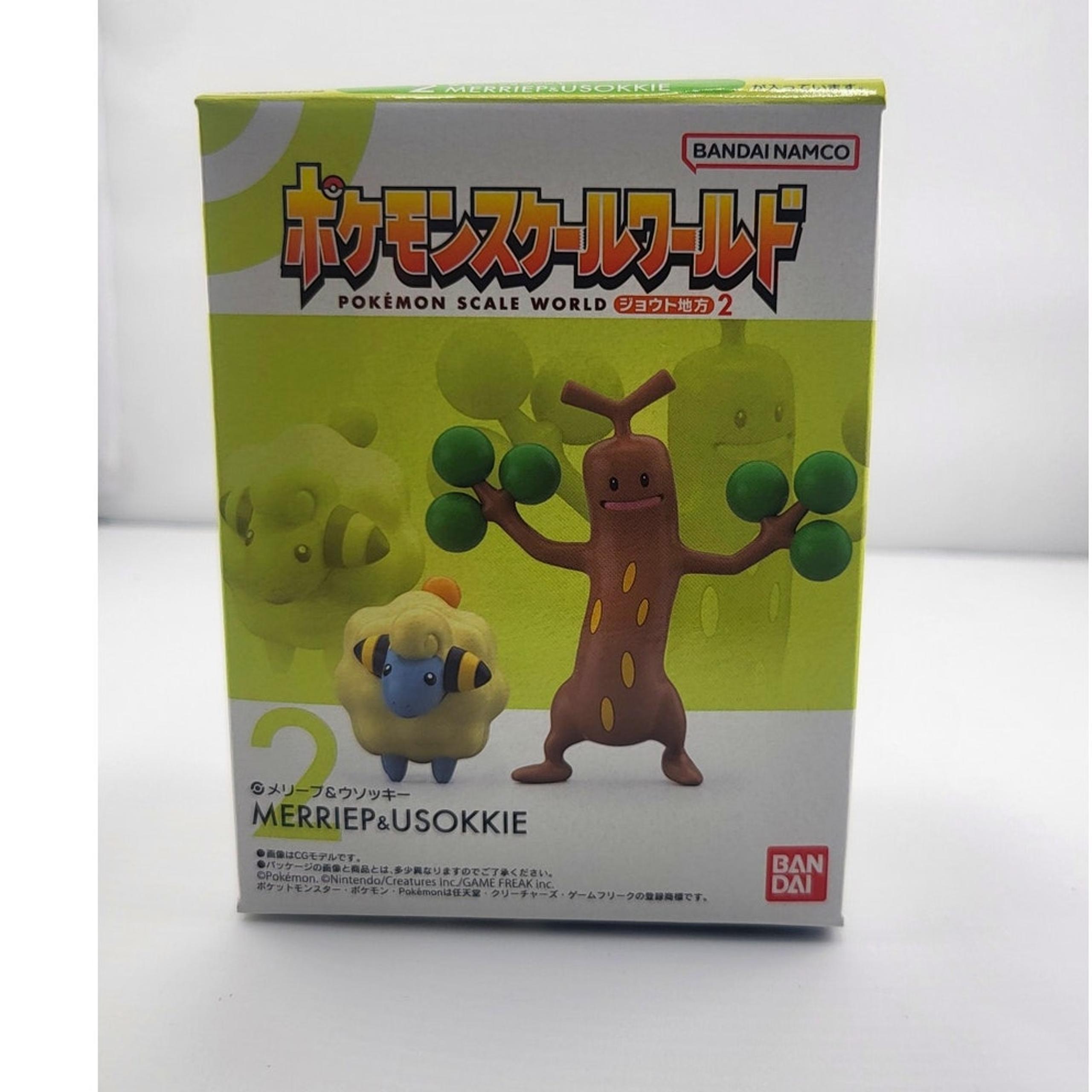 NEW Pokemon 1/20 Scale World Johto Bandai Sudowoodo Mareep Figures