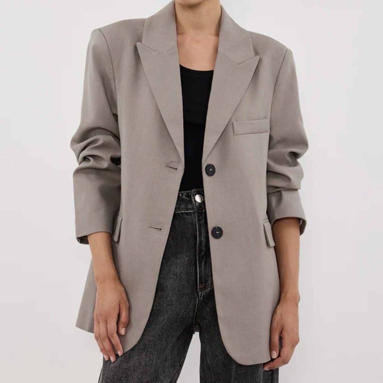 Dissh HARLEY SMOKE OVERSIZED BOYFRIEND BLAZER Size 4