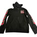 Jenny Lewis Black Full Zip Heart Angel Wings Hooded Thick Sweatshirt Size XS