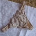 VS BEIGE/WHITE NET EMBROIDERED THONGS – NWOT