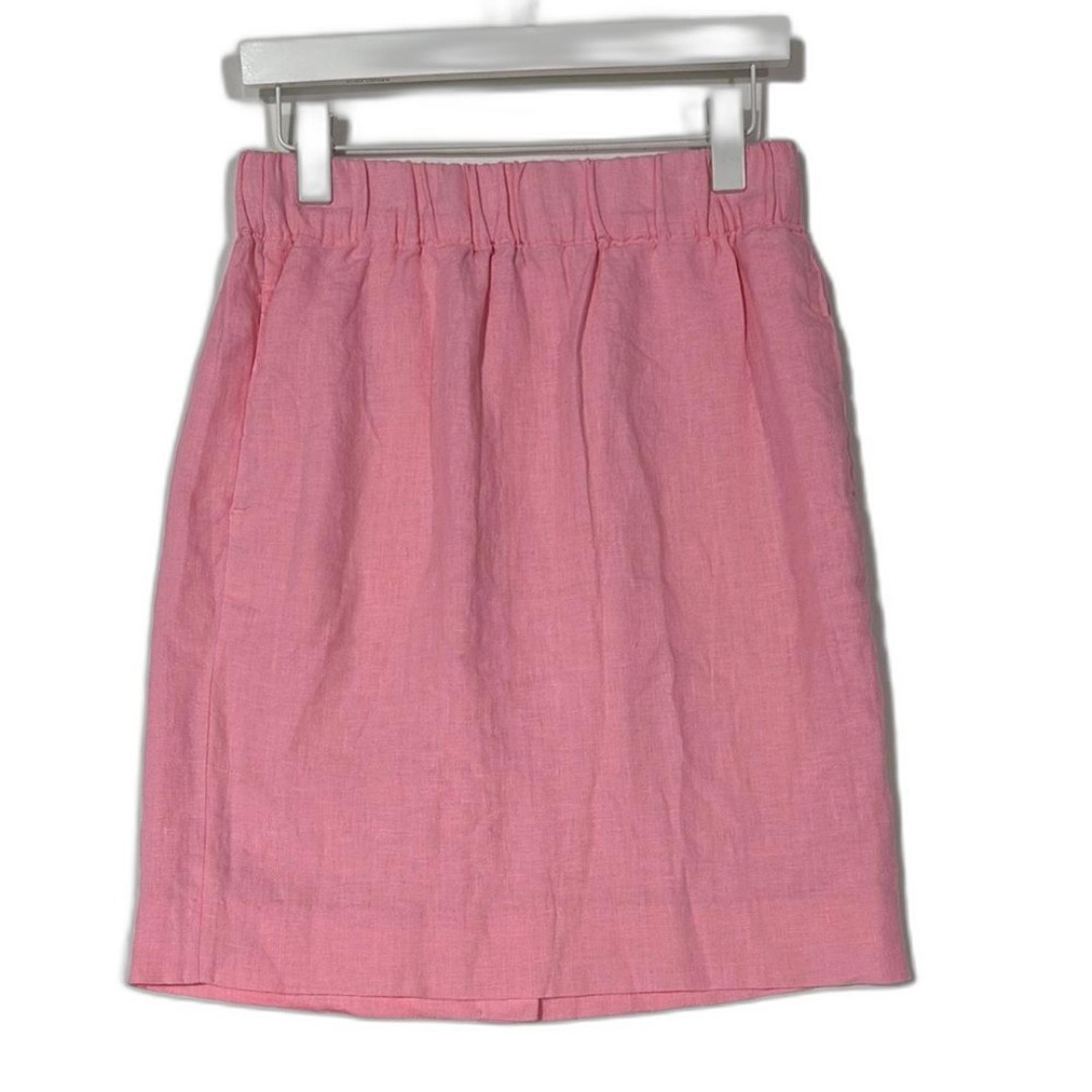 J. Crew Pink Pleated Mini Skirt Casual Resort Wear XS