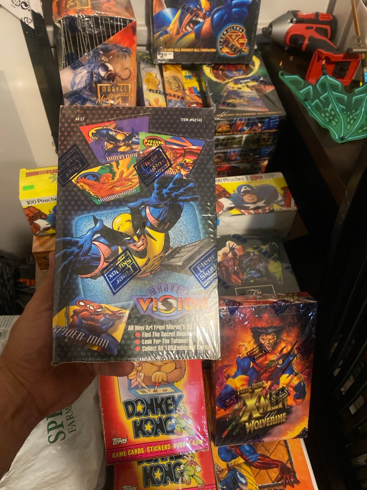 1996 fleer skybox marvel vision sealed box