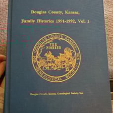 Douglas County Kansas Family Histories, 1991-1992, Volume 1