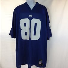 NY Giants NFL Shockey #80 Jersey Blue L