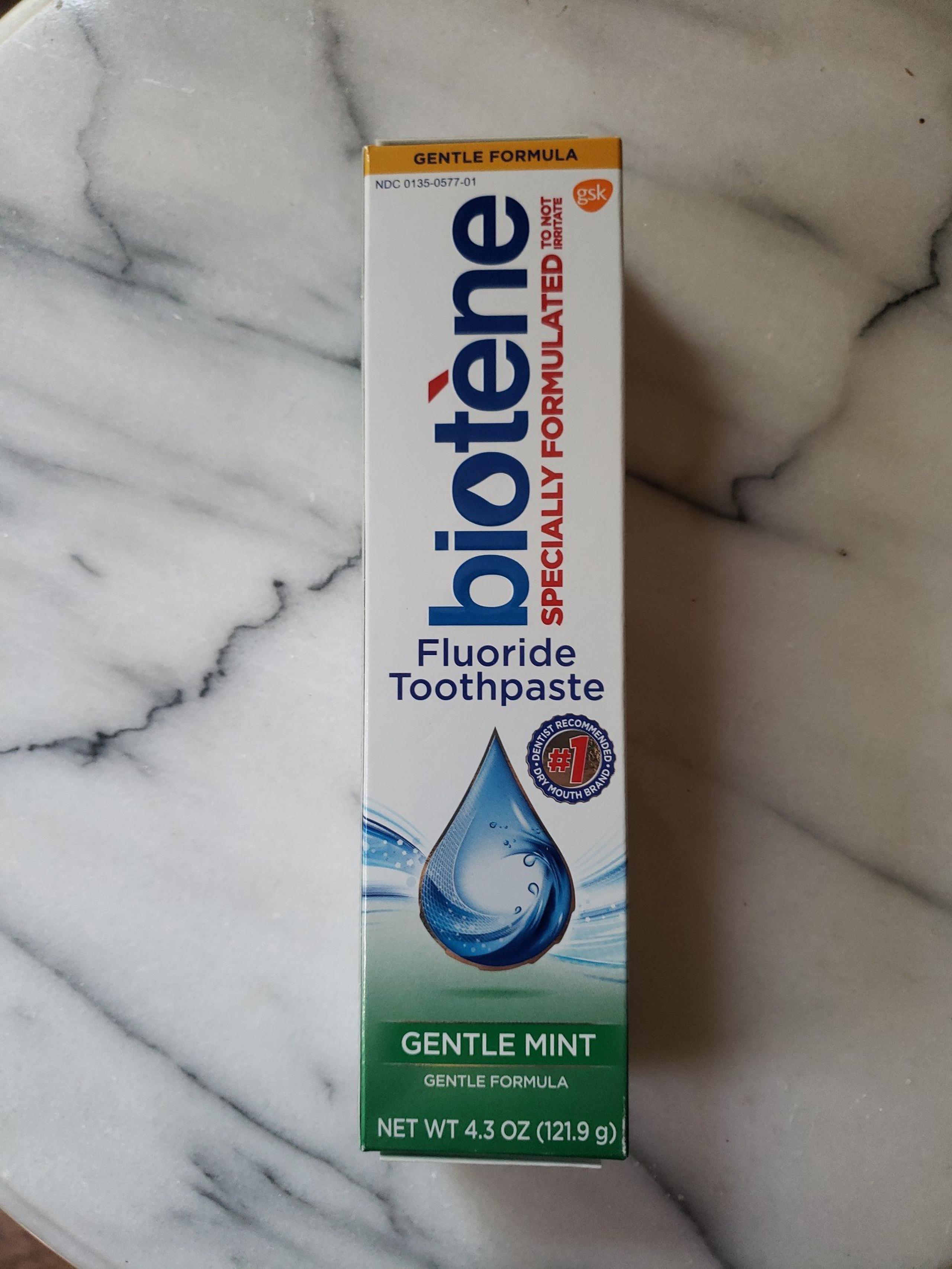 Biotene toothpaste gentle mint