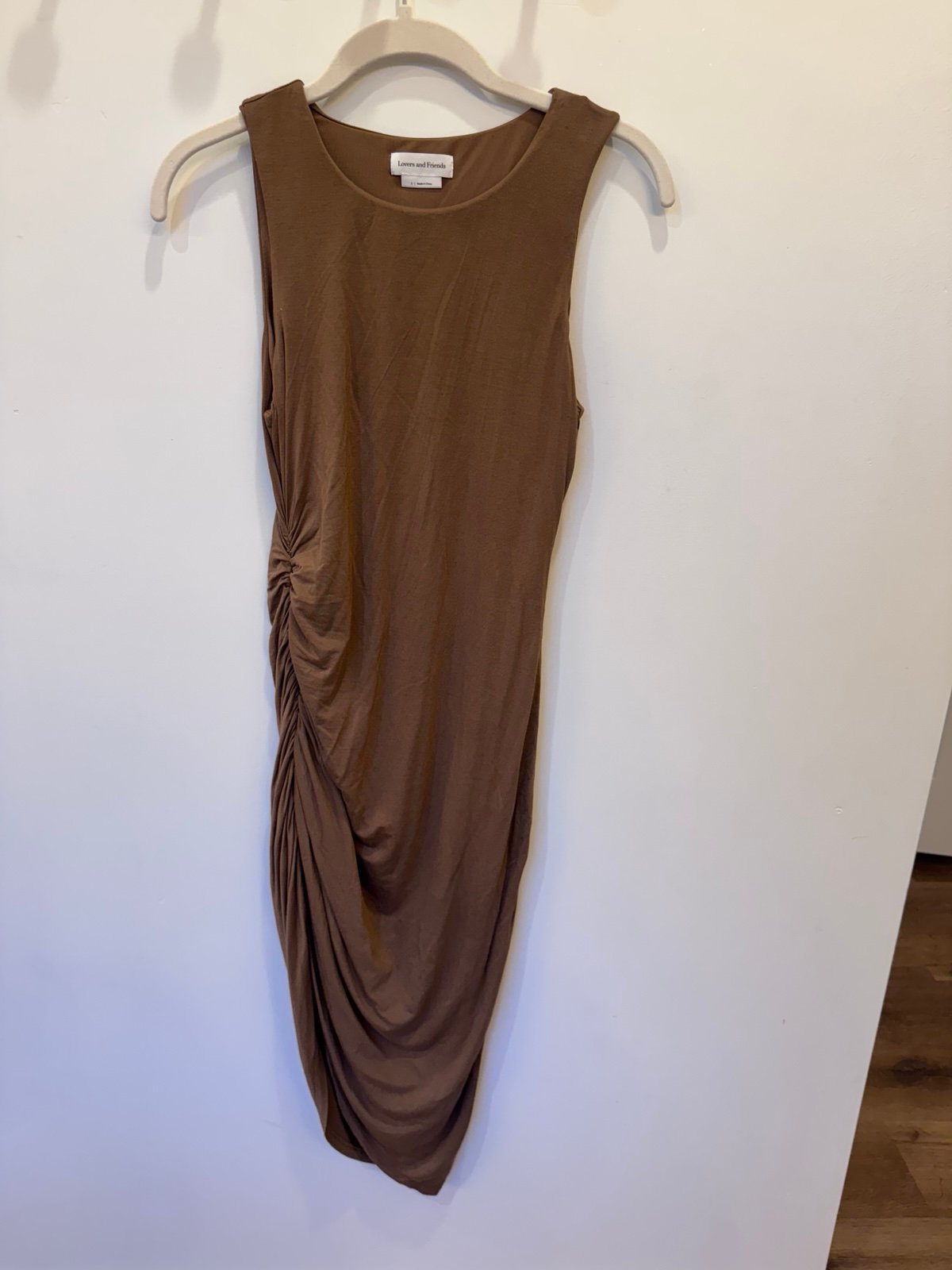 Lovers and Friends brown midi dress small