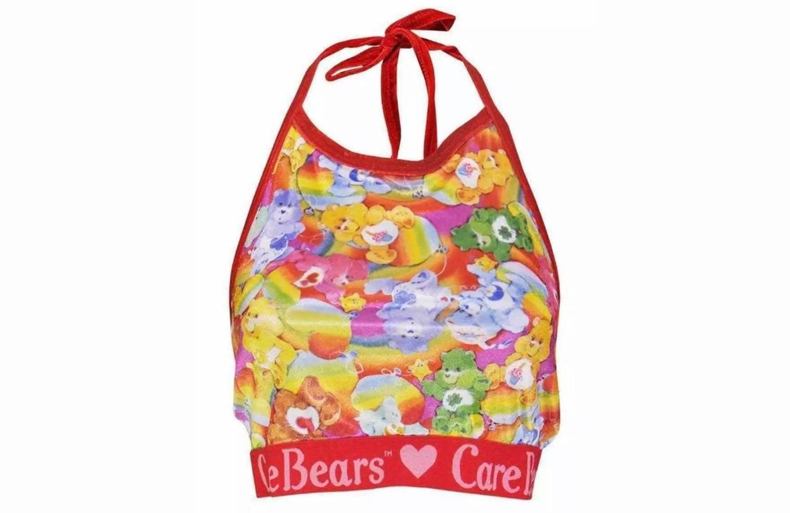 Iron fist Care Bears Rainbow Halter Top