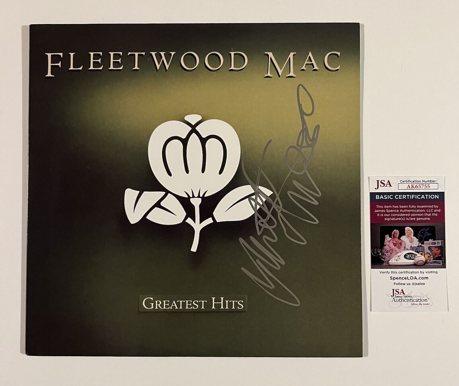 MICK FLEETWOOD SIGNED GREATEST HITS VINYL RECORD FLEETWOOD MAC JSA COA