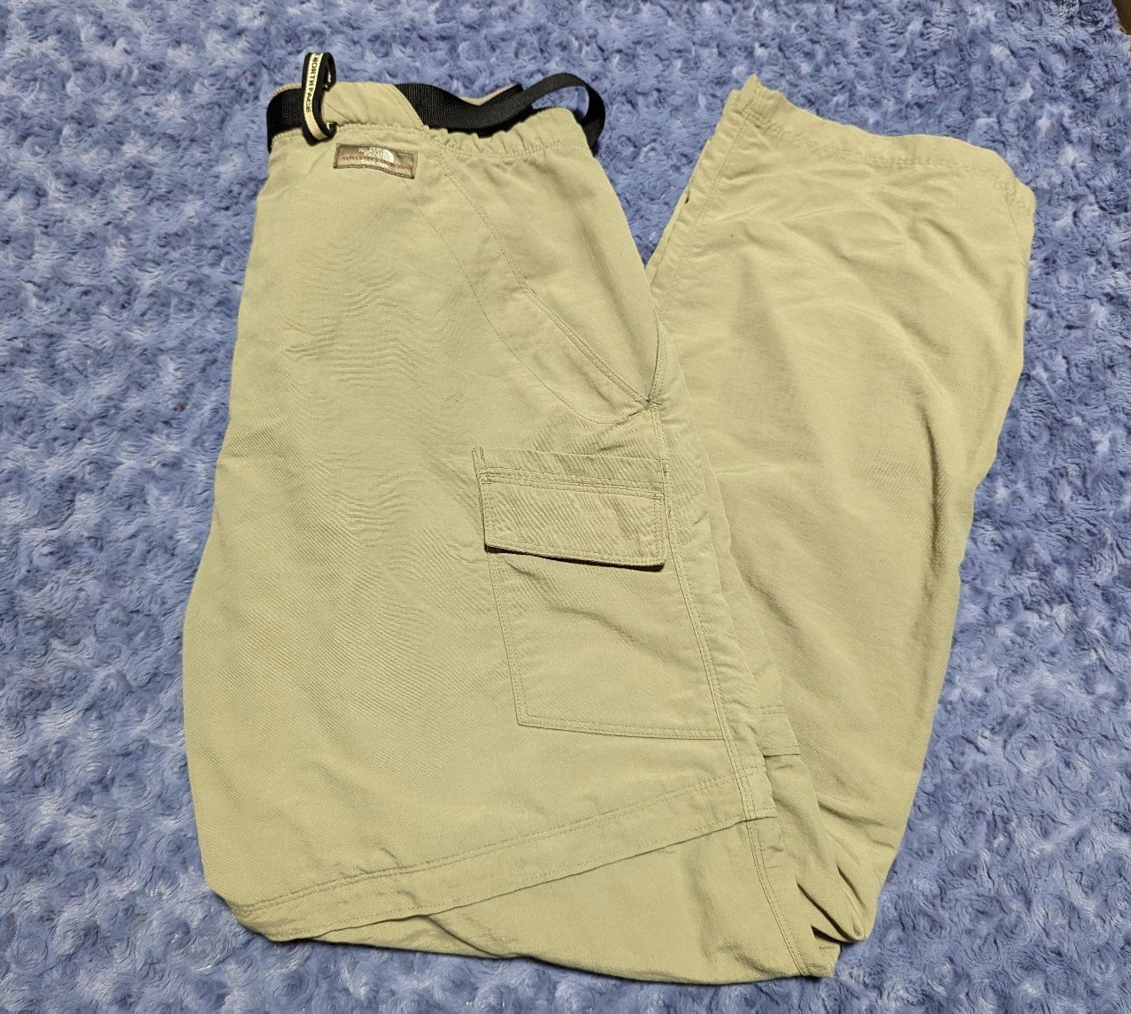 The North Face Women's Size Medium Khaki Nylon Hiking Outdoor Pants