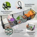 Secure Your Cargo with Heavy Duty Mesh Trunk Bed Organizer includes Metal Hooks