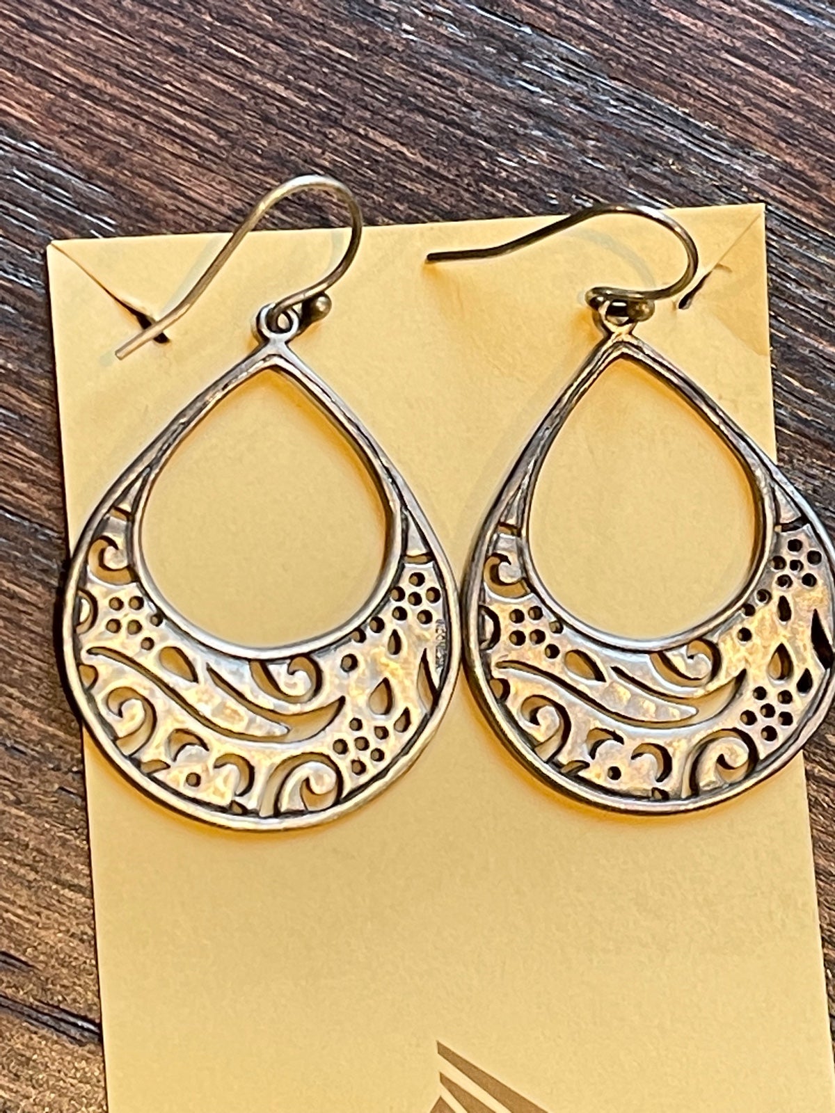 Silpada Sterling silver matte cut out earrings /W1782