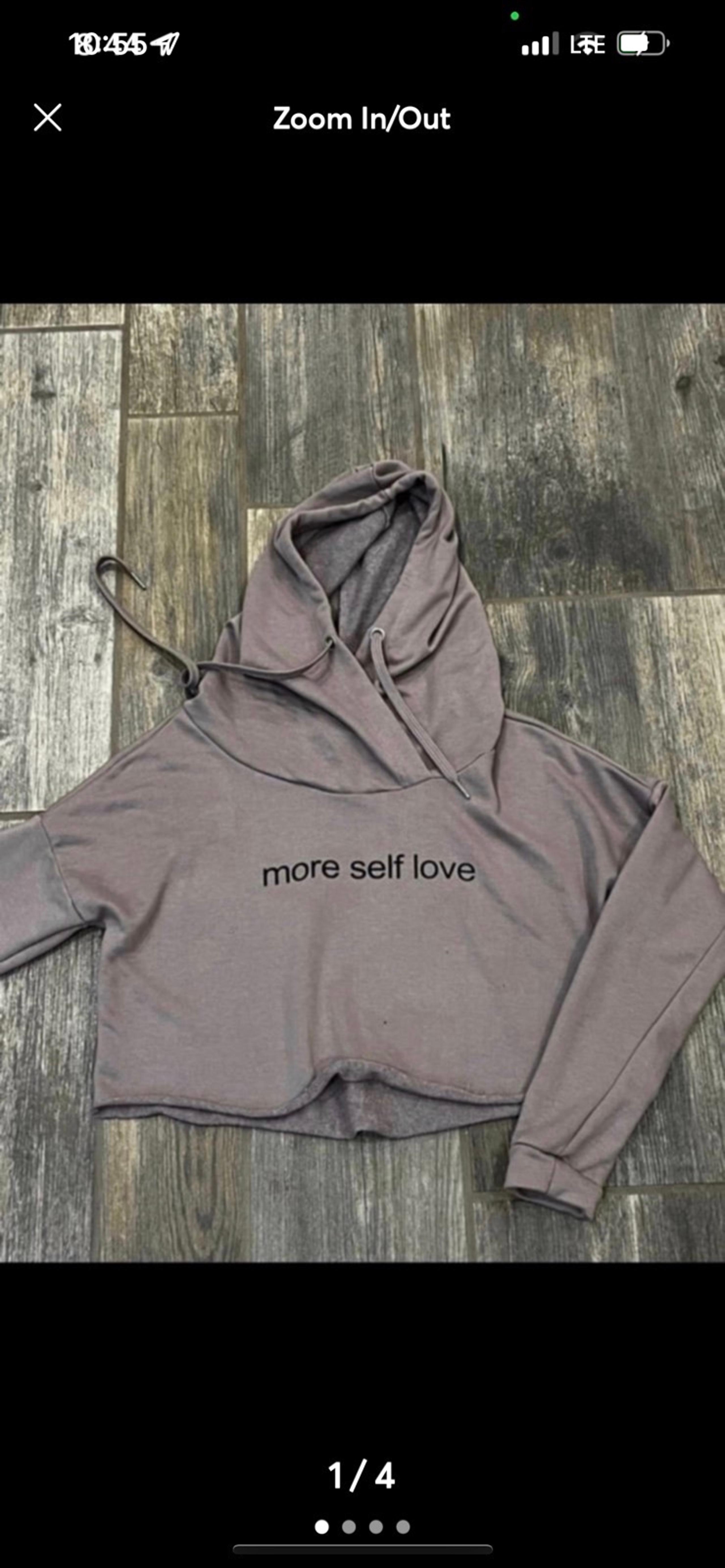 Rue 21 oversized lilac purple cropped hoodie