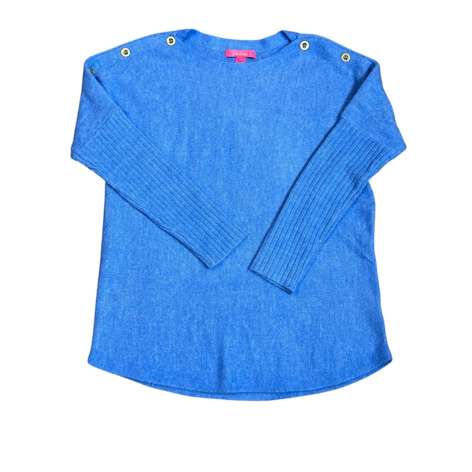 Lilly Pulitzer Heathered Abaco Blue Arna Sweater Sz S NWT