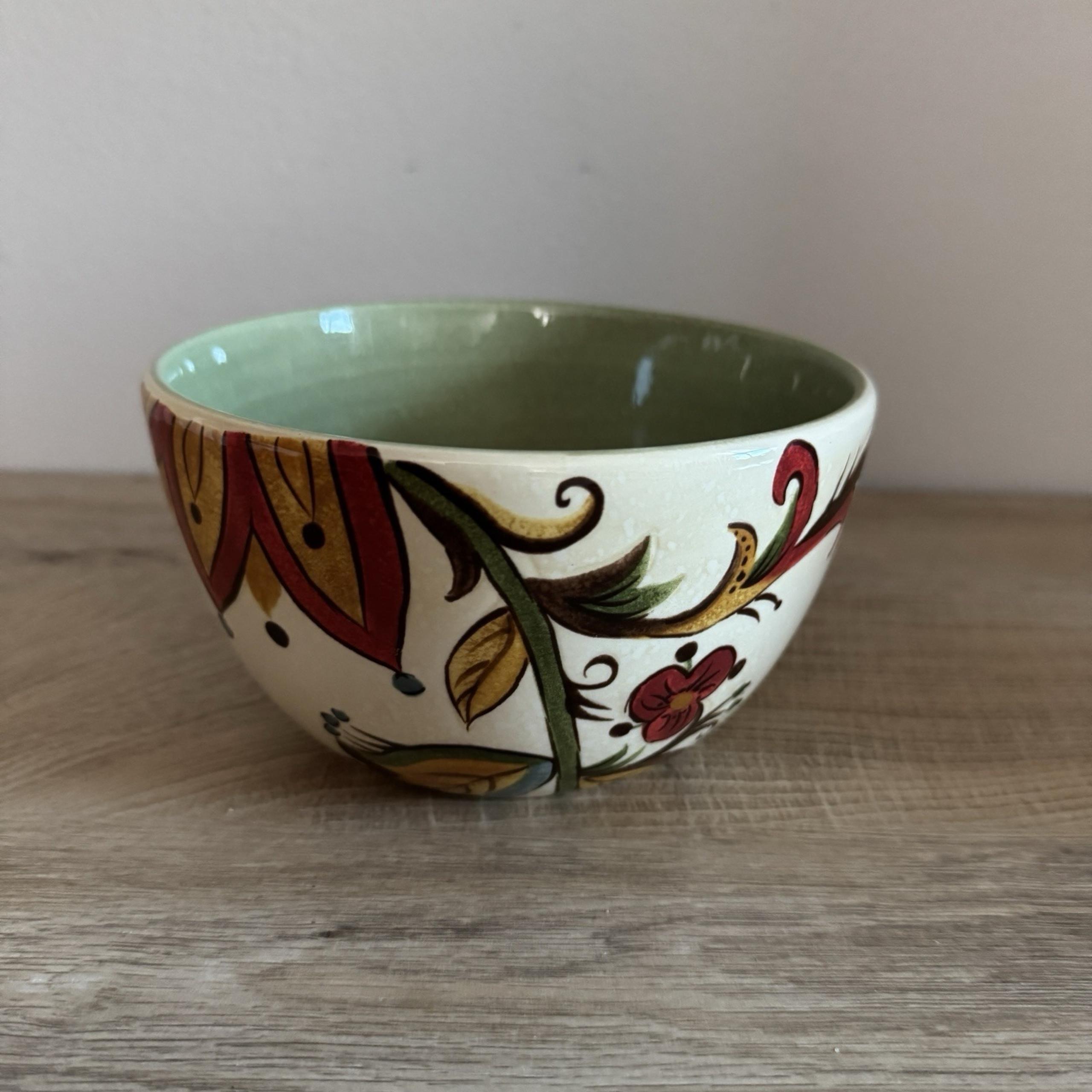 Pier 1 Imports Carynthum Soup Cereal Bowl Serving Bowl Kitchen Floral Colorful