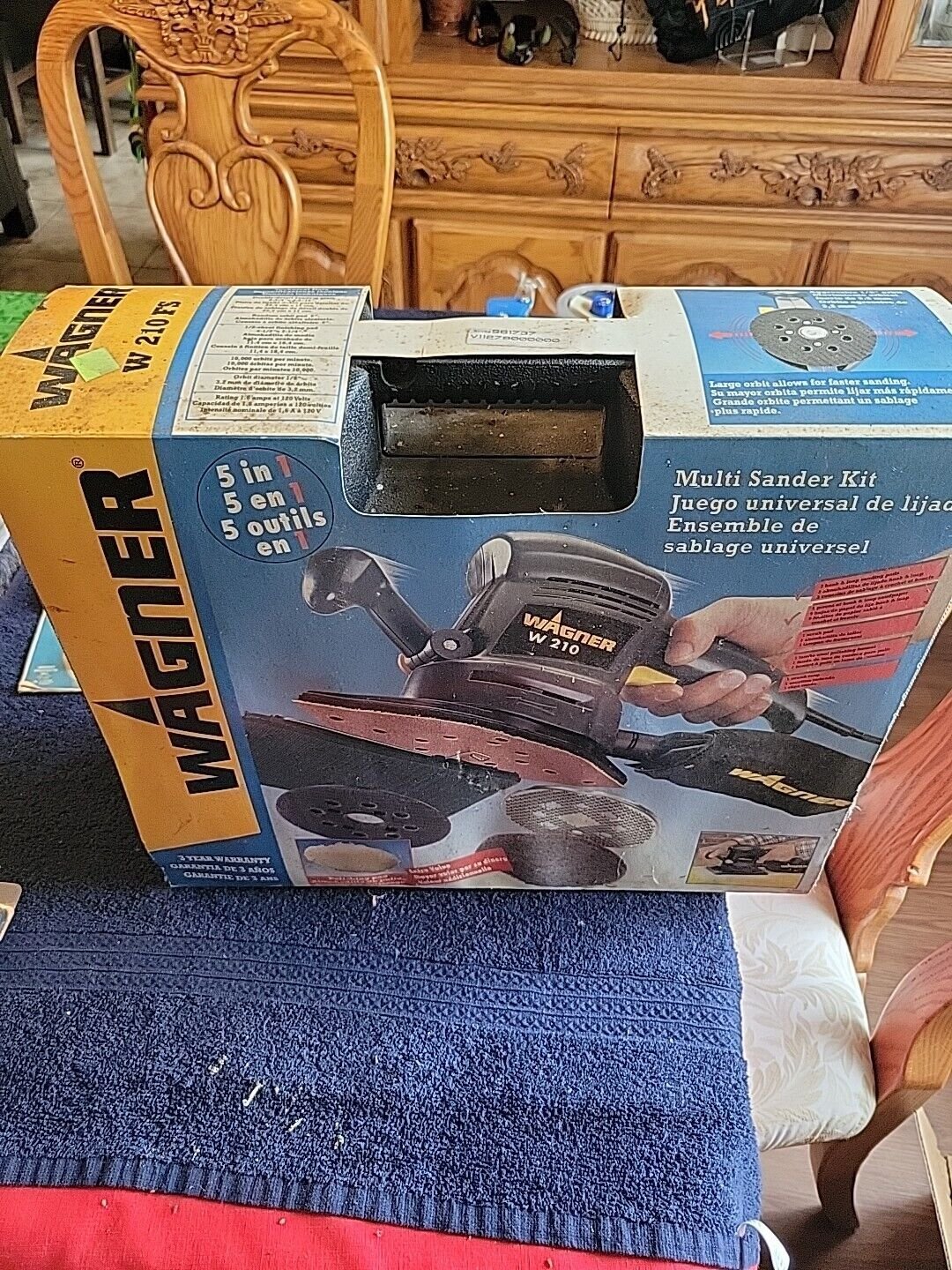 Wagner 5 In 1 Multi Sander Kit W 210 FS w/ Case And Attachments And Paper ☆NEW☆