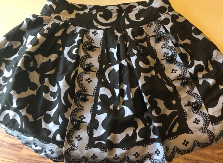 Tracy Reese Pleated A-line Skirt Size 2