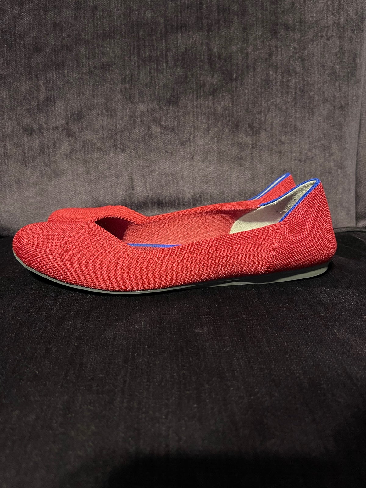 Rothy's Size 7.5 Red Ballet Round Toe Flats