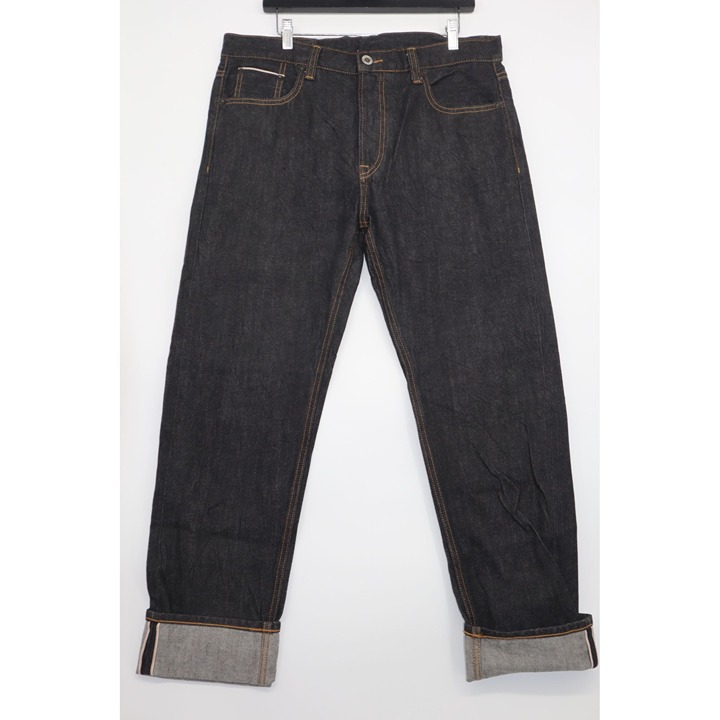 Momotaro Mens Raw Denim Jeans 701A Selvedge Dark Indigo Size 30 Straight Fit