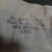 ORIGINAL KOREAN WAR 1951 MILITARY USAF WHITE DUFFEL BAG LARGE w/OD STRAP LD 4253