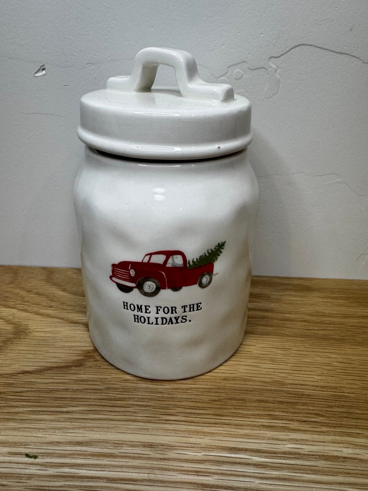 RARE Rae Dunn Home For The Holidays Truck Canister
