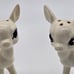 Vtg big blue eyes Animal Deer Fawn Ceramic Salt Pepper Shaker white mcm japan