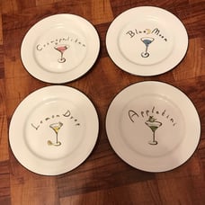 Pottery barn cocktail plates set of 4