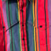 Vintage Wrangler Brushpopper X-Long Tails Western Striped Rodeo Rainbow Shirt