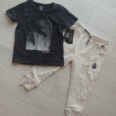 VOLCOM Baby NEW Black Washed T-Shirt & Jogger Pants