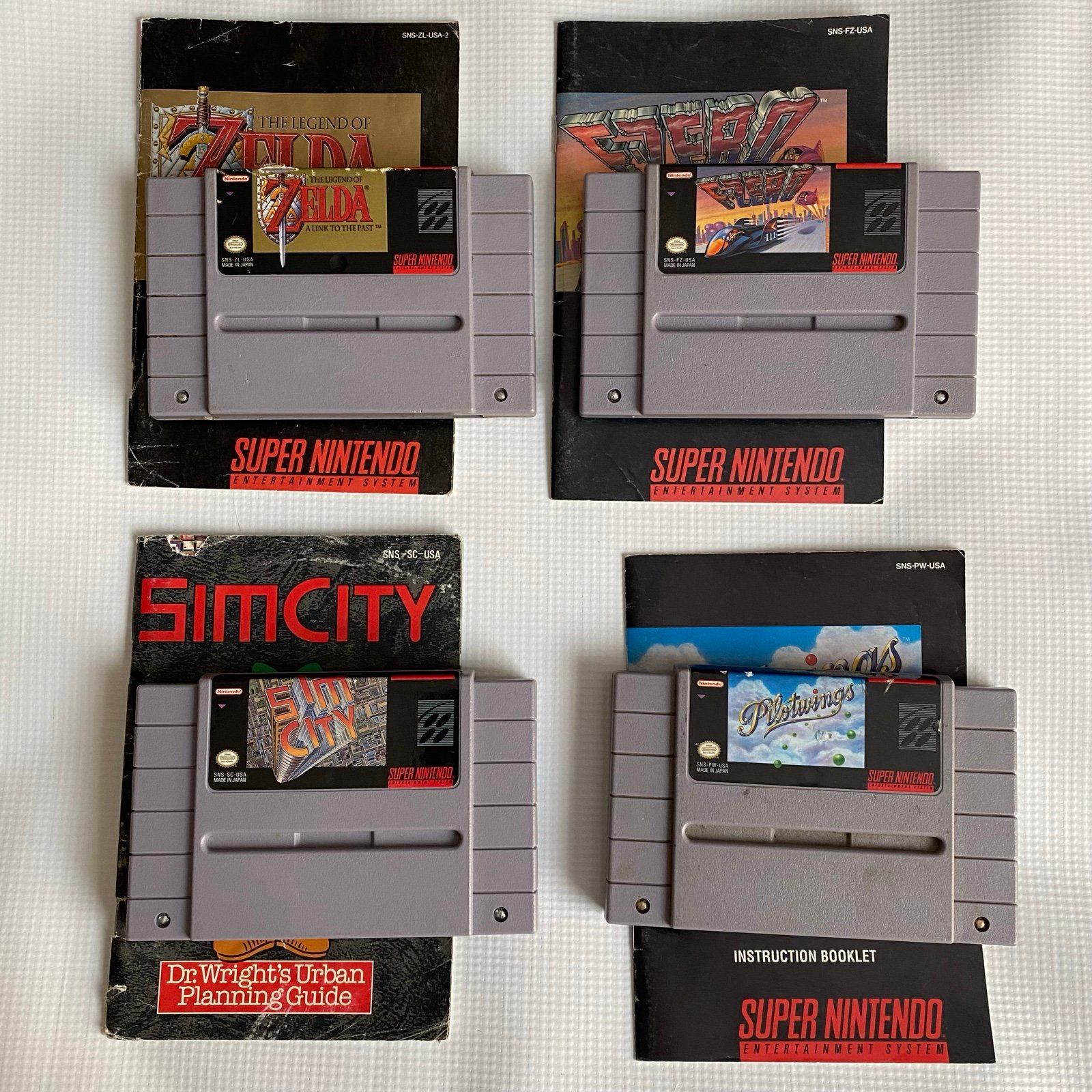 SNES Games + Manuals