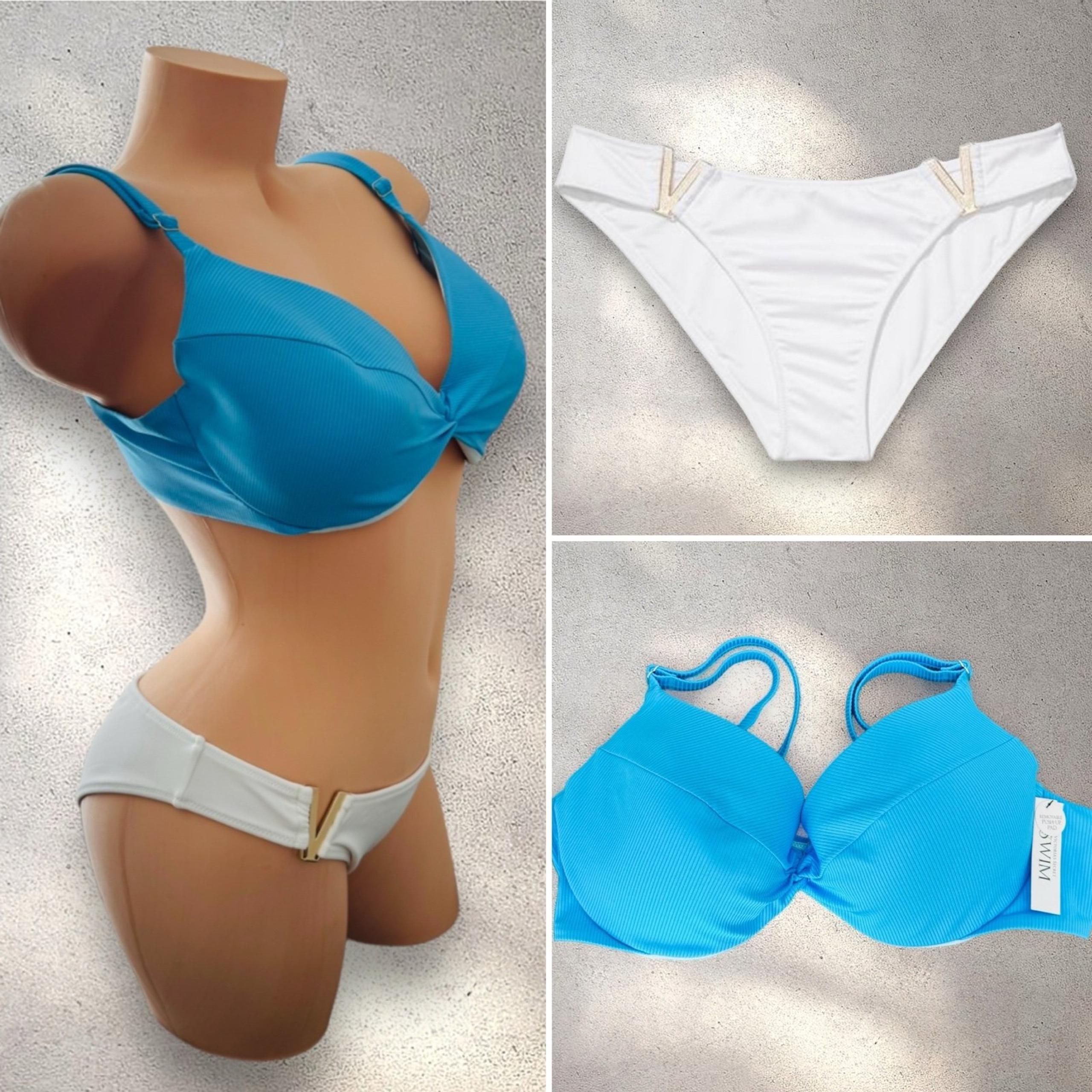 Victoria’s Secret Swim Twist Top Push Up 38C & Plunge Bikini Bottom