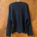 J. Crew men's lambswool V-neck sweater, heathered navy, XL