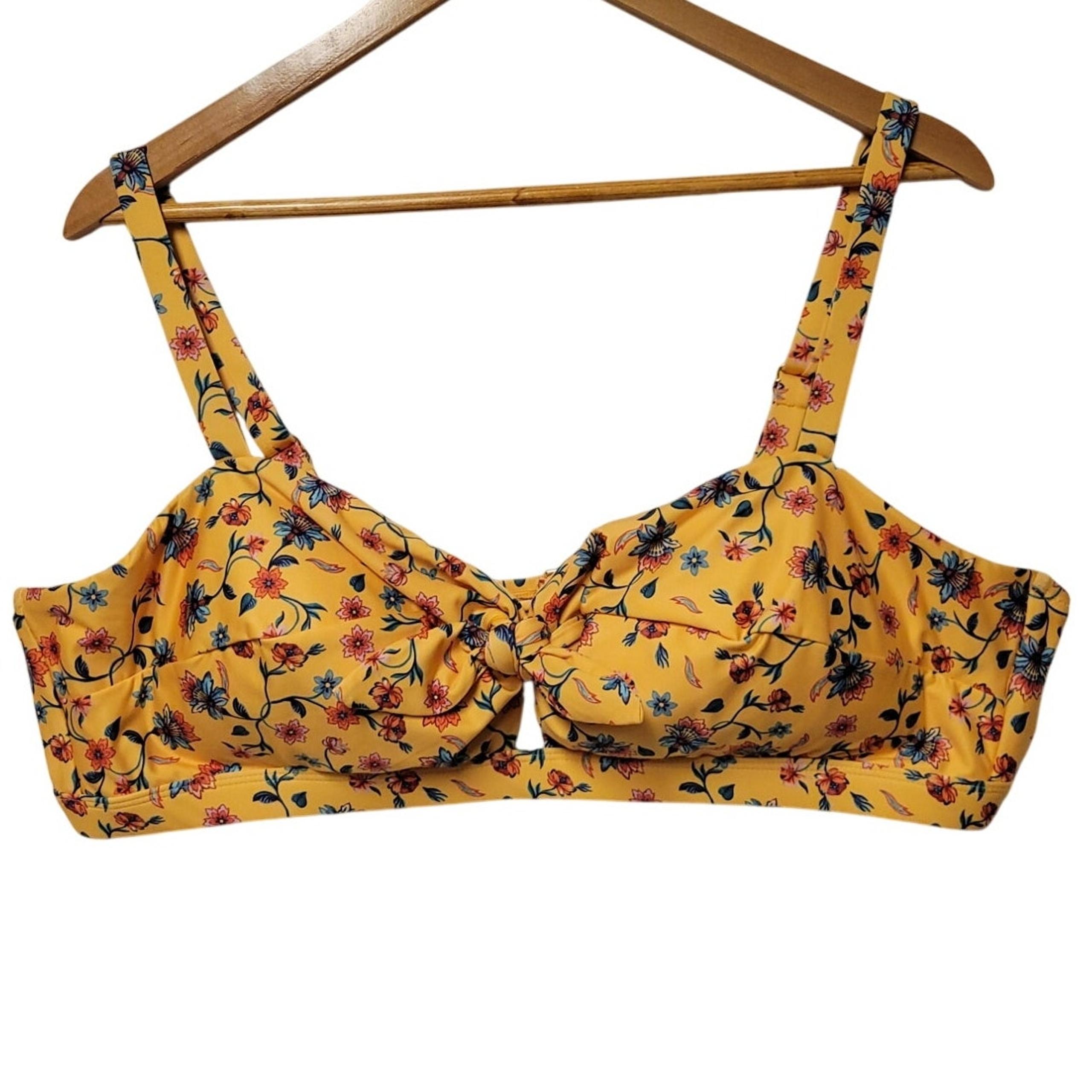 NWOT ModCloth Bikini Top Santa Barbara Saturdays Pin UP Cottage Core Retro SZ 2X