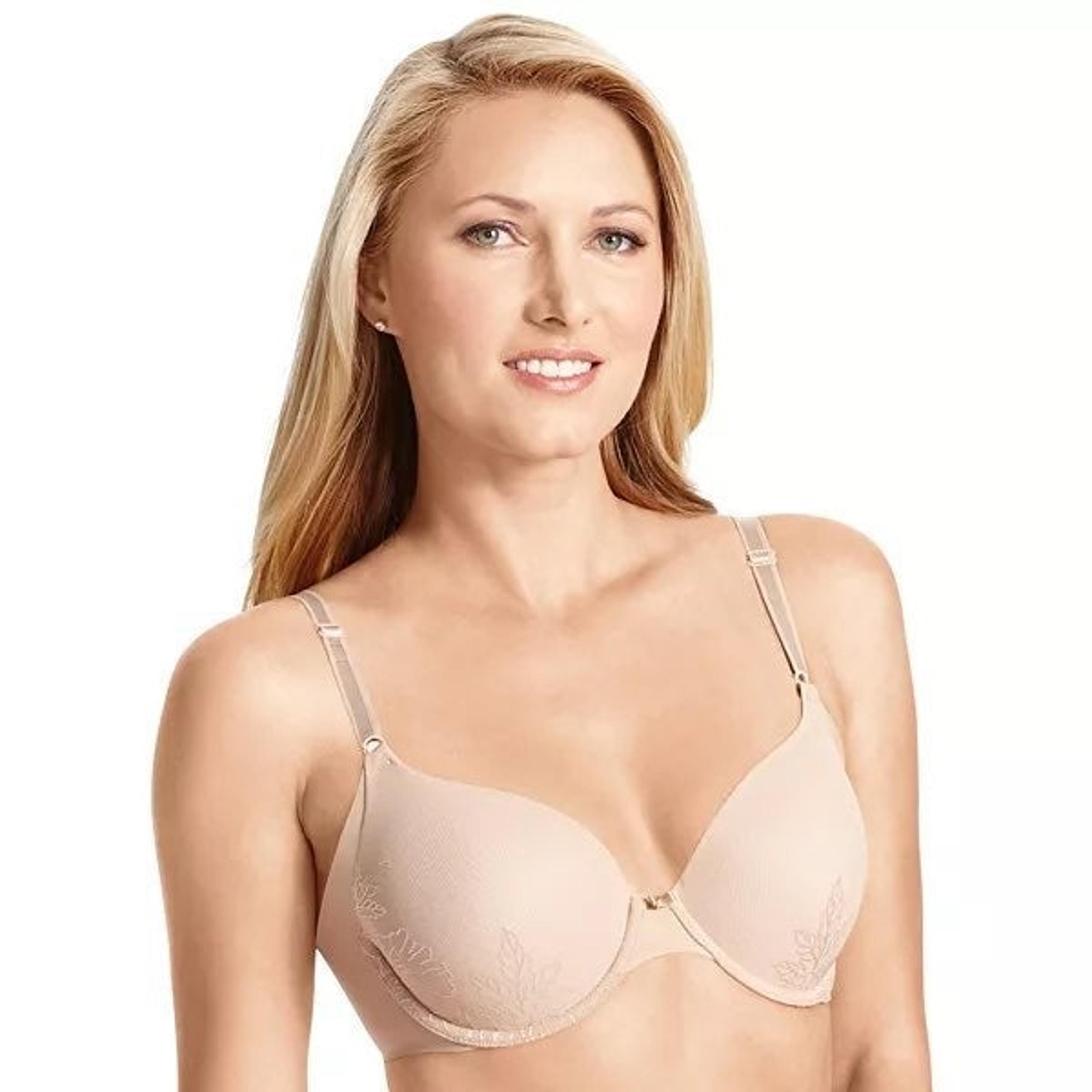 Warner's Bra 36C tan t shirt bra No Side Effects Full-Coverage T-Shirt Bra with