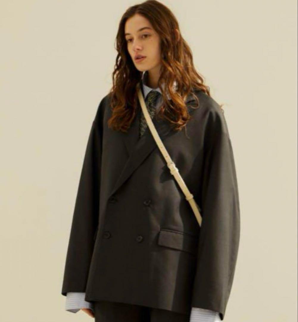 お歳暮 時期 Soerte Oversized Double-Breasted Jacket ジャケット・アウター