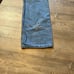 Vintage Levi's 518 Boot Cut Denim Blue Jeans Metal Holes Custom Rare Design Y2K