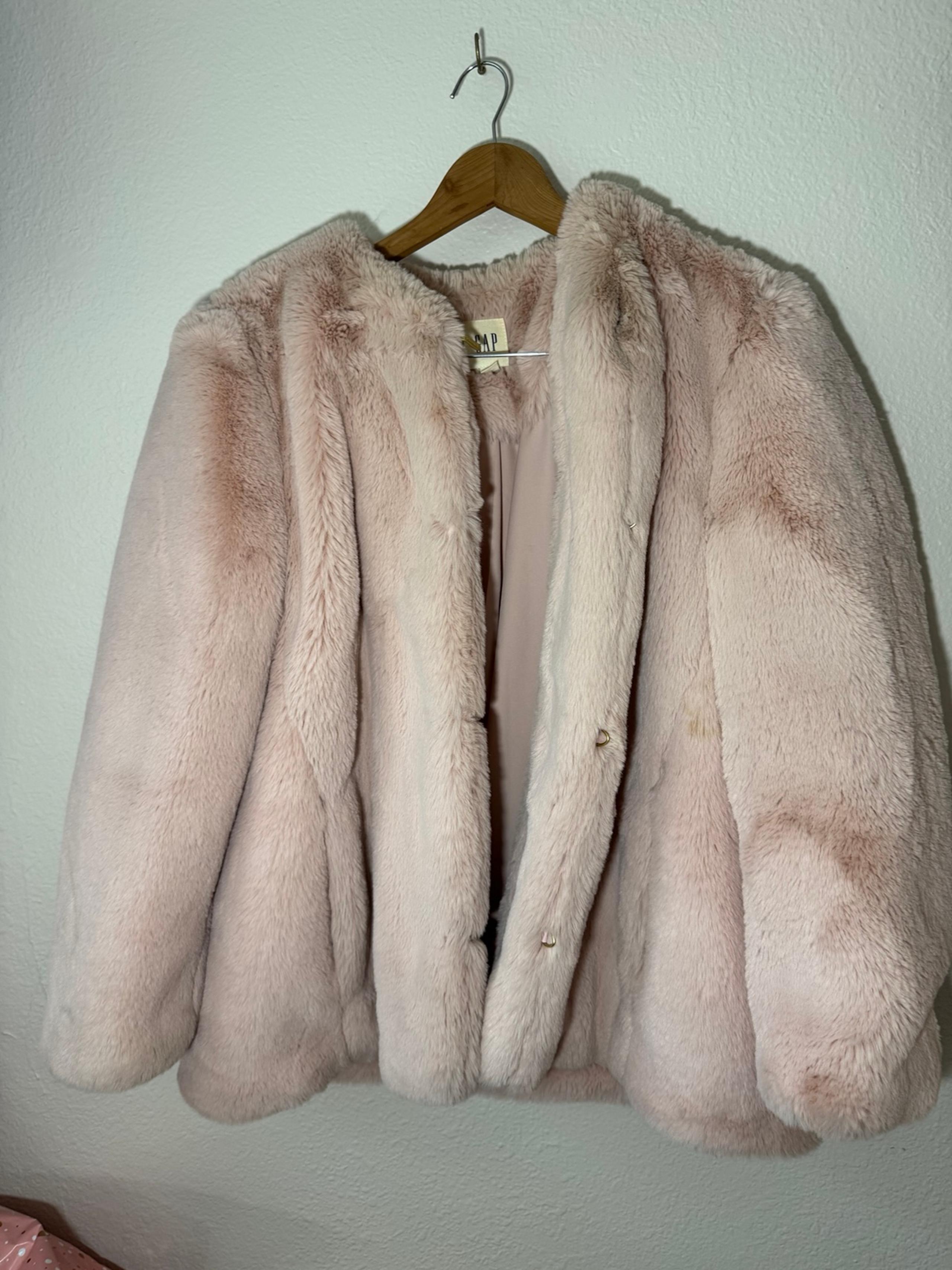 GAP Faux Fur Coat – Pink – Women’s Size XL
