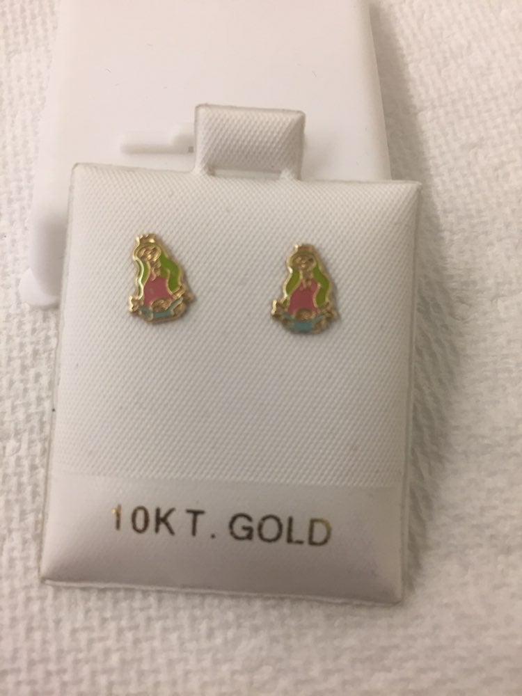 10k yellow gold earrings