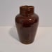Vintage Pitcher Heavy Stoneware Brown Glazed 6 1/2 In Tall Pour Spout Early 1900