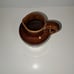 Vintage Pitcher Heavy Stoneware Brown Glazed 6 1/2 In Tall Pour Spout Early 1900
