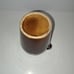 Vintage Pitcher Heavy Stoneware Brown Glazed 6 1/2 In Tall Pour Spout Early 1900
