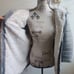 NWT Bebe Sport Gray Quilted Puffer Parka removable faux fur hooded Jacket (M)