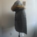 NWT Bebe Sport Gray Quilted Puffer Parka removable faux fur hooded Jacket (M)