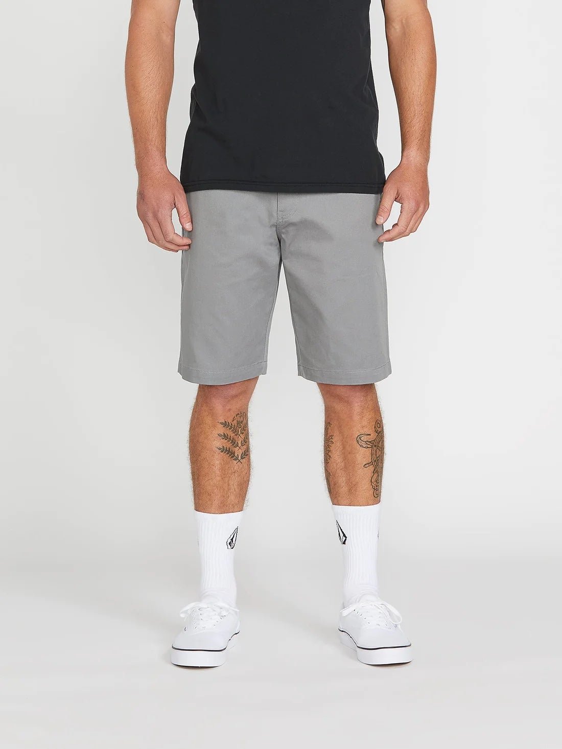 Volcom 40 Shorts VMonty Chino Stretch in Moonbeam Gray NWT