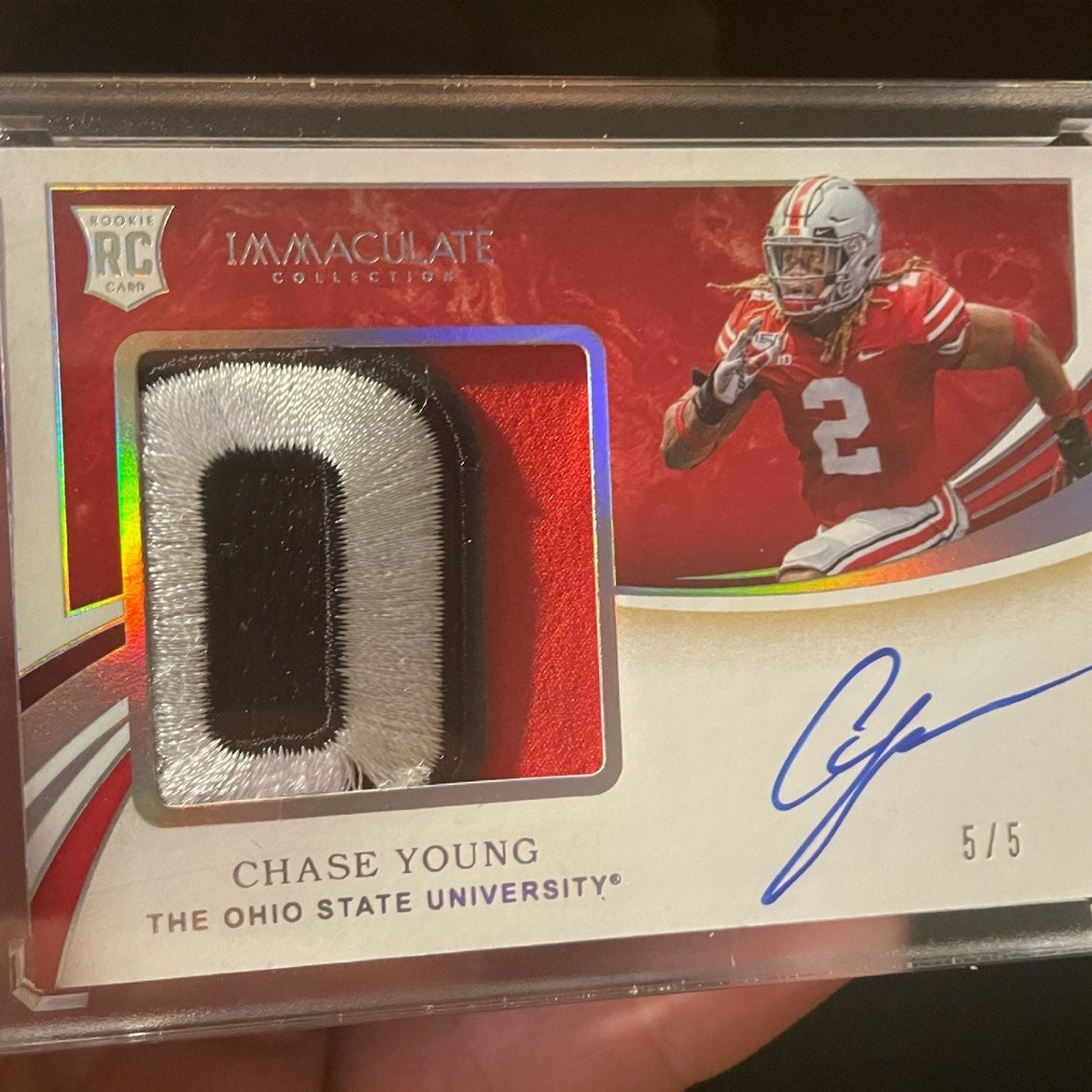 2020 Panini Chase Young Rookie Auto 5/5
