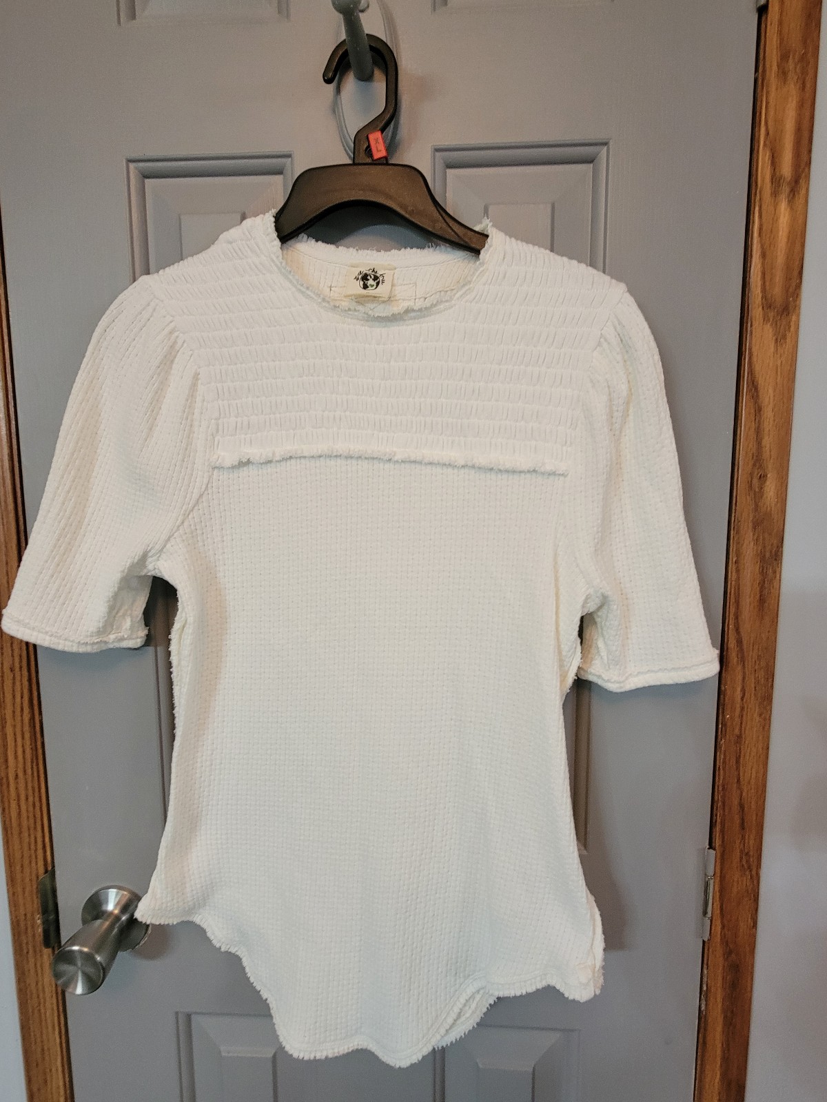 ◆KODAK◆ Breeze Short Sleeve Shirt Women IVORY K5222EWTL4IV We The Free Ivory Short Sleeve Knit Top