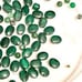 Lot of malachite oval beads and more