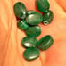 Lot of malachite oval beads and more
