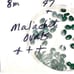 Lot of malachite oval beads and more